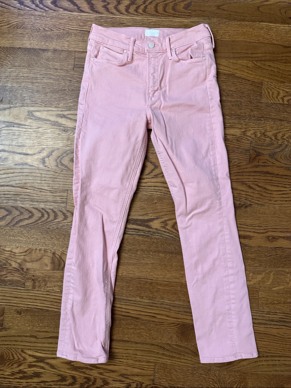 MOTHER The Mid-Rise Dazzler Ankle Pink Jeans size 26
